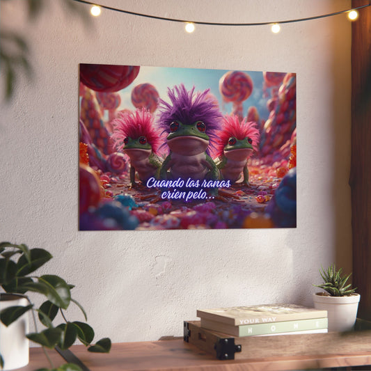 Cuando las ranas crien pelo - Aluminum Wall Panel