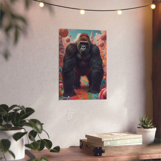 Candy Gorilla Aluminum Wall Art
